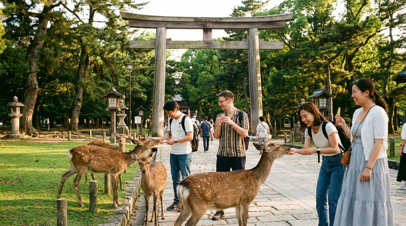 奈良の鹿と古寺巡り