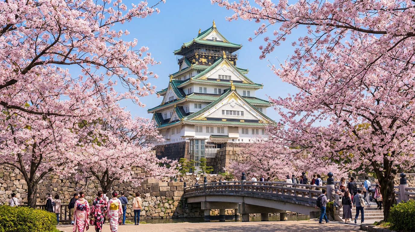 大阪城と食い倒れツアー